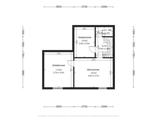 Grundrisse einer Wohnung